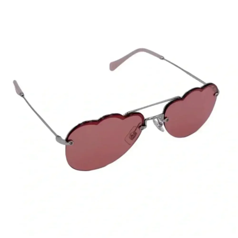 MIU MIU MU56US - Pink Lens Metal Frame Sunglasses NWT